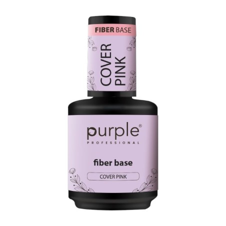 Fiber Base Cover Rose Purple Professional 15ml -Bases et couches de finition -Purple Professional
