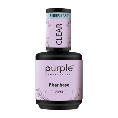 Base in Fibra Clear Purple Professional 15ml -Basi e Top Coat -Purple Professional