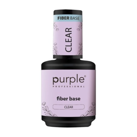 Fiber Base Transparent Purple Professional 15ml -Bases et couches de finition -Purple Professional