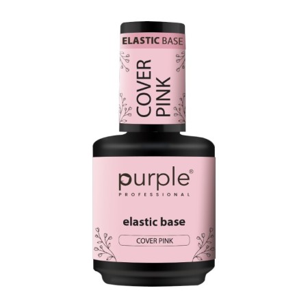 Base Cover Elastica Rosa Purple Professional 15 ml -Basi e Top Coat -Purple Professional