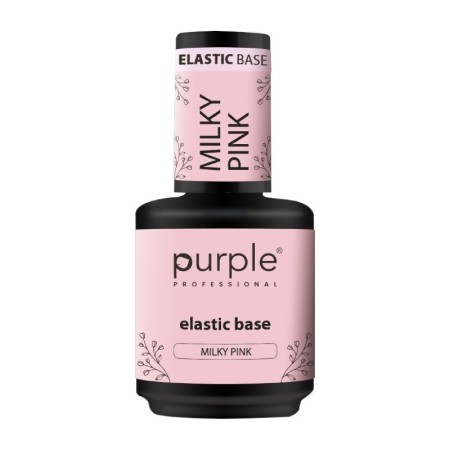 Elastic Foundation Shimmer MilkyPink Purple Professional -Bases e Top Coats -Purple Professional