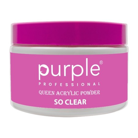 Queen So Clear Acrylic Powder 50 g -Purple Professional