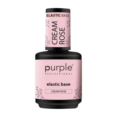 Elastische Basiscreme Rose Purple Professional 15ml -Grund- und Decklacke -Purple Professional