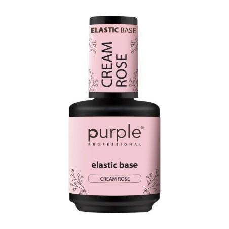 Elastische Basiscreme Rose Purple Professional 15ml -Grund- und Decklacke -Purple Professional
