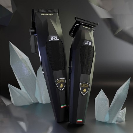 Kit JRL Lamborghini Diamante Preto Clipper + Aparador -Máquinas de cortar cabelo, aparadores e barbeadores -JRL