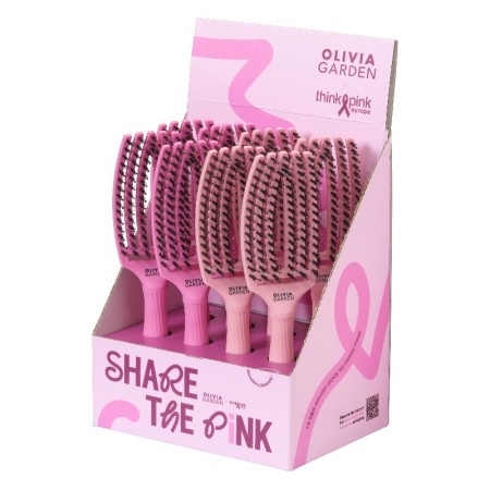 Fingerbrush Olivia Garden Think Pink 2025 Display com 8 pincéis -Pincéis -Olivia Garden