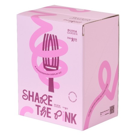 Olivia Garden Fingerbrush Think Pink 2025 Présentoir 8 pinceaux -Brosses -Olivia Garden