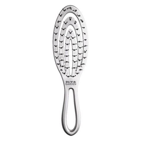 Olivia Garden Frozen Silver Travel Brush -Brushes -Olivia Garden