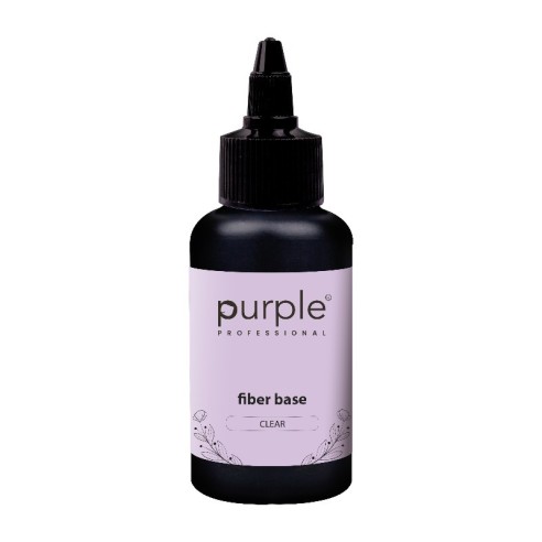Fiber Base Clear Purple Professional 50ml -Bases y Top Coats -Purple Professional