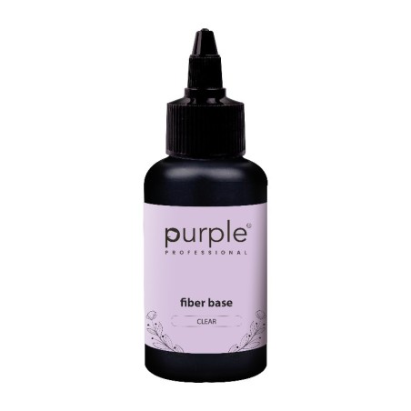 Fiber Base Clear Purple Professional 50ml -Bases y Top Coats -Purple Professional