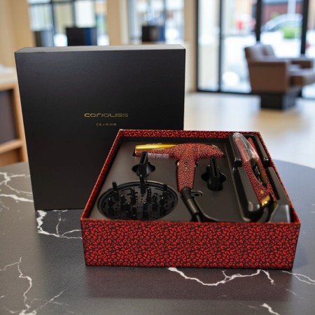 Kit Alisador Corioliss C5 + Secador Wind Red Leopard -Alisadores, pinças e rolos de cabelo -Corioliss 2