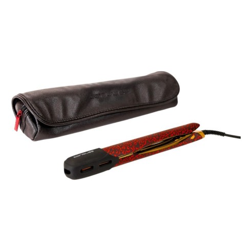 Corioliss C5 Straightener Kit + Wind Red Leopard Dryer -Hair Straighteners, Tweezers and Curlers -Corioliss