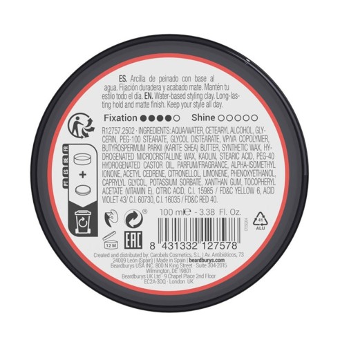 Beardburys Matt-Clay Wax 100ml -Beardburys