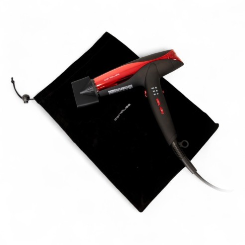 Kit Corioliss Plancha C5 + Secador Wind Black Red -Planchas para el pelo, Tenacillas y Rizadores -Corioliss