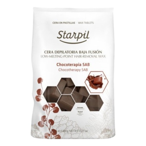 Starpil 5AB Heißwachs mit niedrigem Schmelzpunkt, Schokotherapie, 1 kg -Wachsen -Starpil