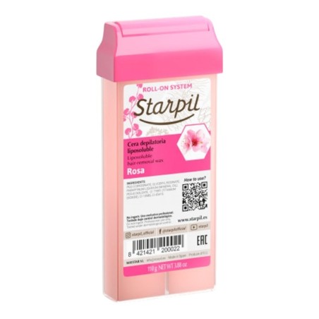 Cera depilatória roll-on Starpil Pink 110g -Depilação com cera -Starpil