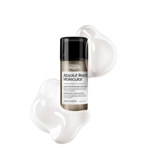 Máscara facial sem enxágue Absolut Repair Molecular 100 ml -Máscaras de cabelo -L'Oreal