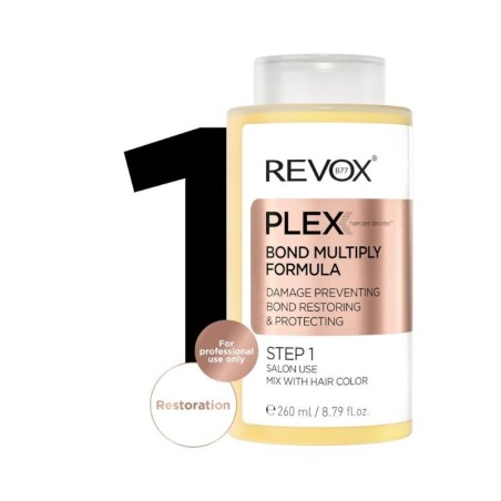 Revox Plex N.1 Fórmula Multiplicadora de Ligações 260 ml -Tratamentos capilares -Revox B77