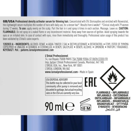 L'Oreal Serioxyl Dense Hair Serum 90ml -Anti-queda -L'Oreal