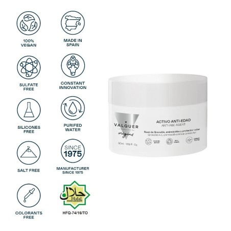 Crema facial con Activo Anti-Edad 50 ml -Cremas y serums -Valquer